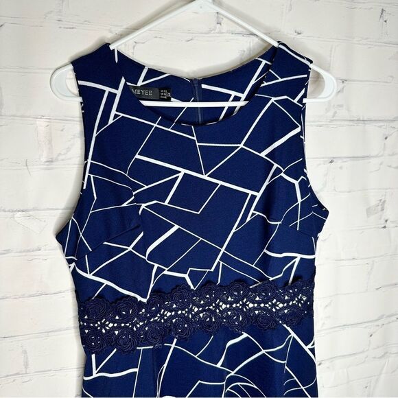 Homeyee size 12 blue dress - Picture 4 of 7